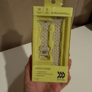 All in Motion Apple Watch Band 42 44 45 49mm Silicone Ventilated Odor‎ resistant